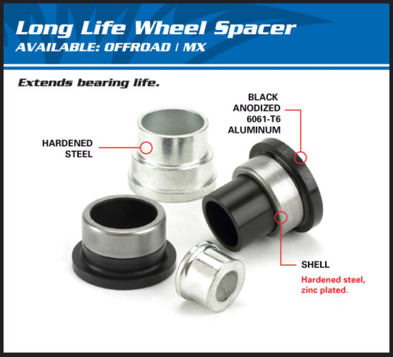 TODAS BALLS KIT SPACER DE RODA TRASEIRA CR125R/250R 11-1014-1