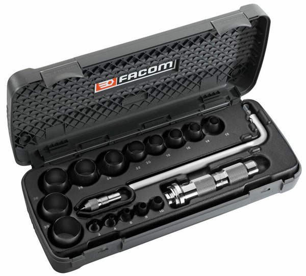 Facom Hollow Punch Set Dipt e Compas Ø3 a 30mm 245.J1a