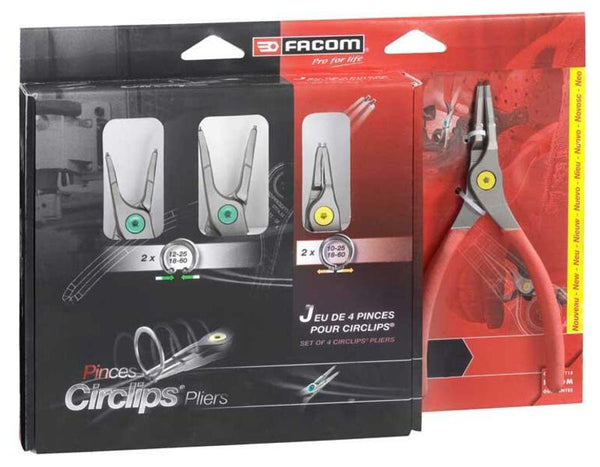 Conjunto de alicates Facom Circlips® - 4 peças pcsnj4pb