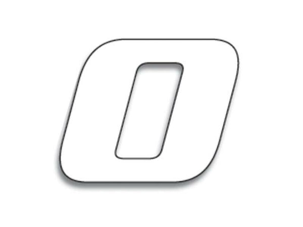 Blackbird Race número 0 20x25cm branco 5049/10/0