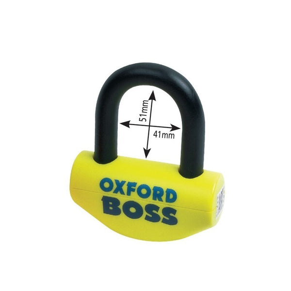 Oxford boss disc brake lock - yellow