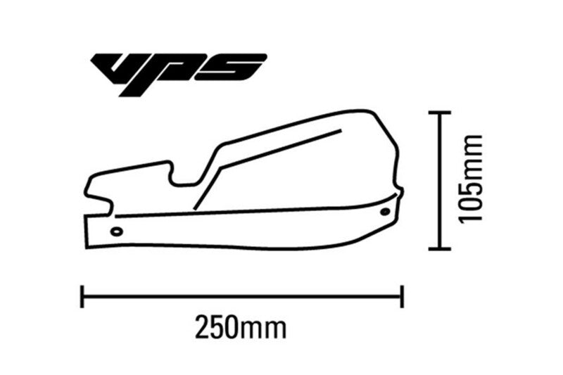 Barkbusters VPS MX Handleard Conjunto Universal Mount Yellow Hi viz VPS-007-01-YH