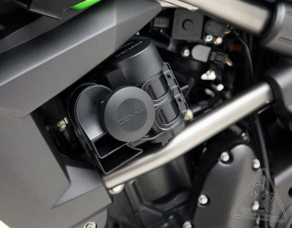 Montagem da buzina de Denali Soundbomb para Kawasaki Versys 650 - HMT.08.10200