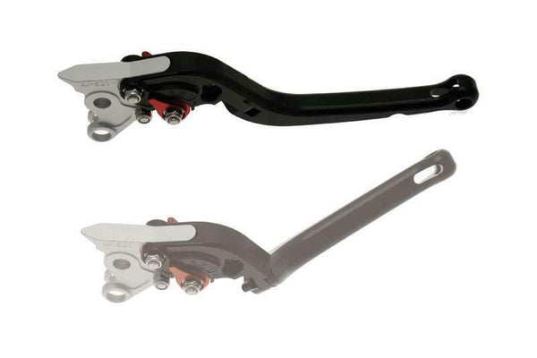 Bihr esquerda vidas dobráveis ​​alumínio anodizado Blacka32-4005C Black-Fold