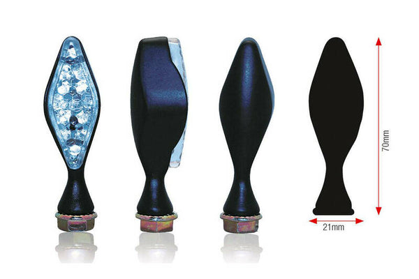 BIHR LOSANGE LED BLINKINGERS - Black Universal | 014-2