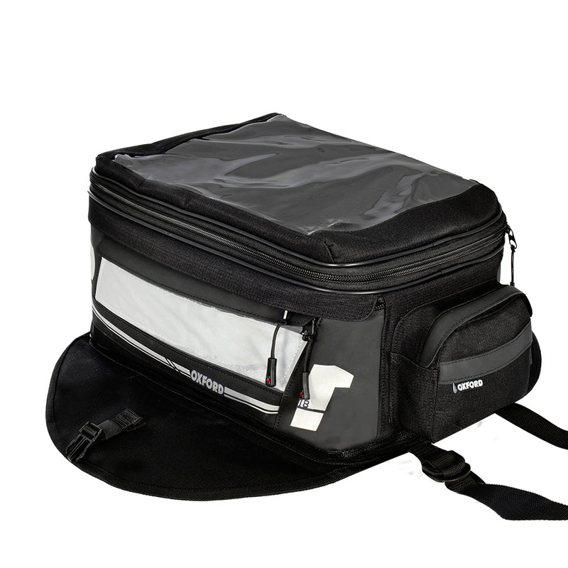 Oxford F1 grande saco de tanque magnético preto 18L OL441