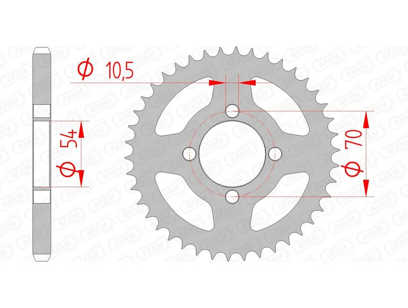 AFAM STEIL STACH Sprock 10229 - 428