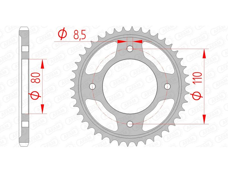 AFAM STEIL STACH Sprock 10235 - 428