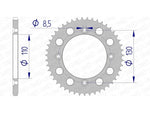 Afam Aluminium Ultra -Llight traseiro SPROPET 11104 - 420