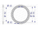 AFAM Alumínio traseiro Sprocket 13500 - 520