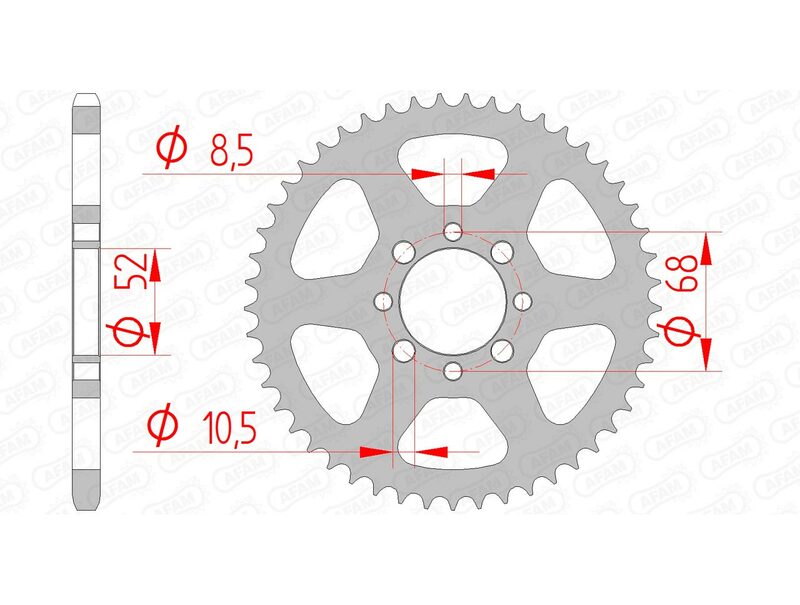 AFAM STEIL STAIL Sprock traseiro 14100 - 420