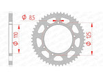 AFAM STEIL STAIL Sprock traseiro 14109 - 420