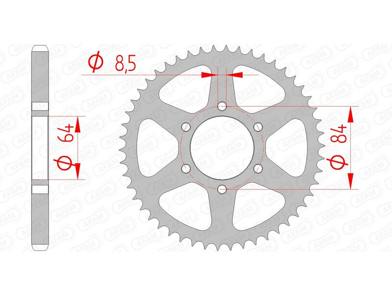 AFAM STEIL STAIL Sprock traseiro 14200 - 428