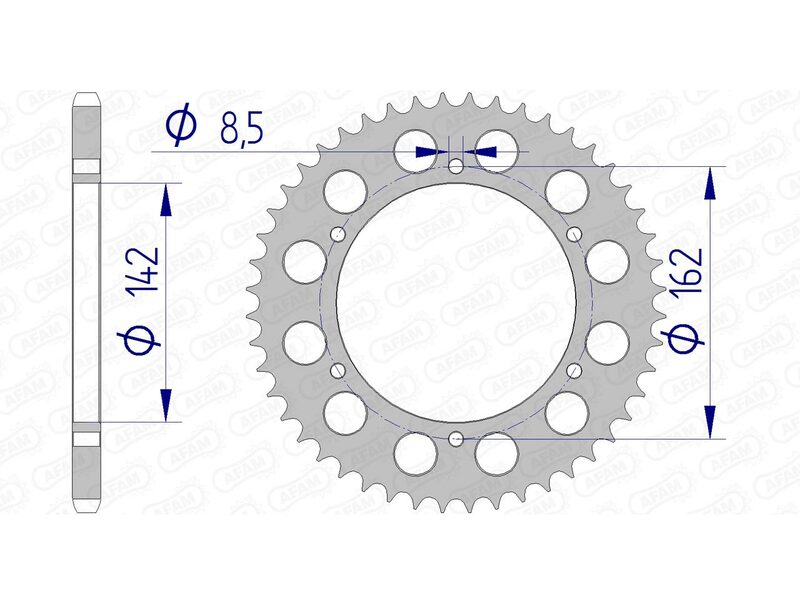 Afam Aluminium traseiro falado 15305 - 520