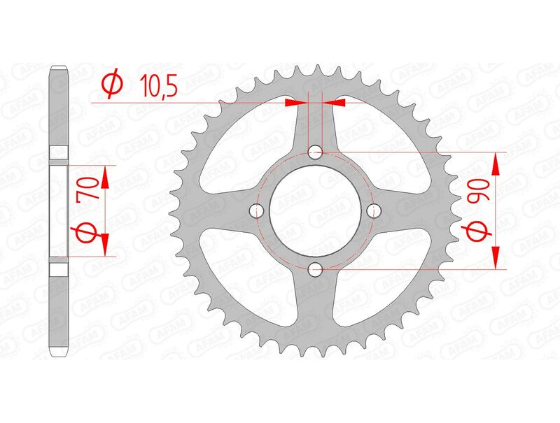 AFAM STEIL STAIL SPROCK 16310 - 520