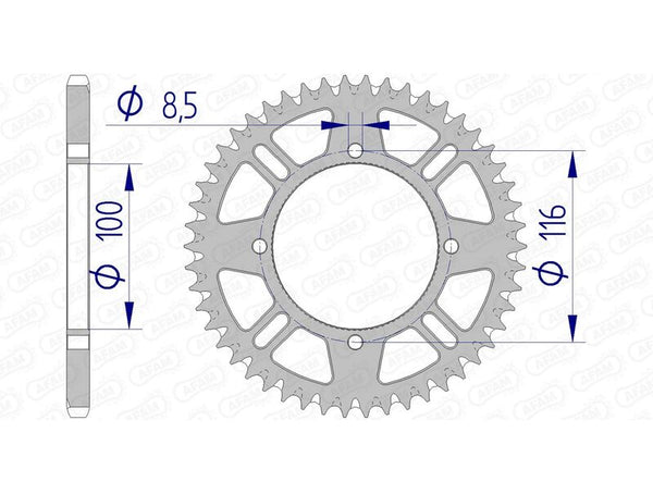 Afam Alumínio Ultra-Light Limpador Auto-limpeza SPROPET 17104420 17104+50
