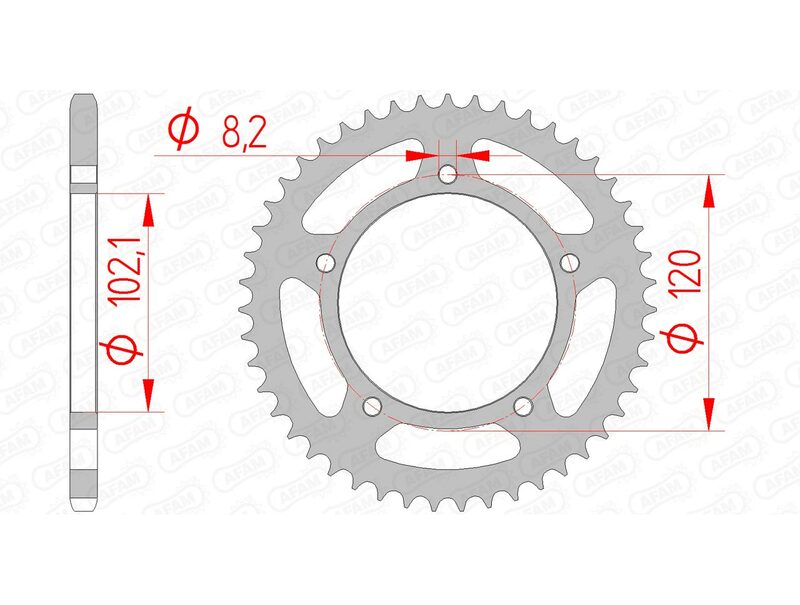 AFAM STEIL STAIL SPROCK 35104 - 420