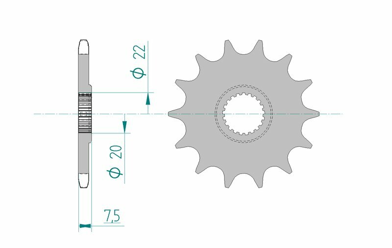 AFAM STEIL STACH Sprock 20210 - 520