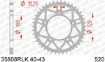 AFAM Steel Ultra-Light bakdrev 35808 - 520, kompatibelt med Aprilia RSV4-modeller. Precisionsdesign med 10,25 mm hål och 120 mm bultcirkel.