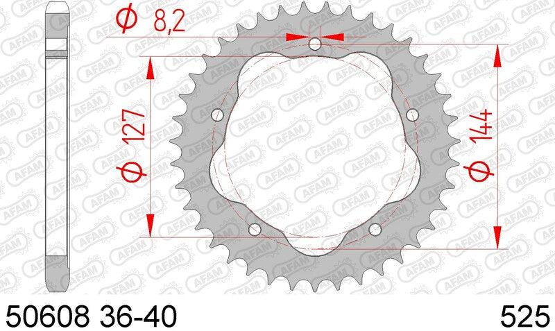 AFAM STEEIL SPORT SPROPET 50608 - 525 - Requer um transportador de Sprorrefet traseiro de Afam