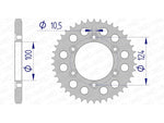 AFAM alumínio traseiro Sprocket 51609 - 525