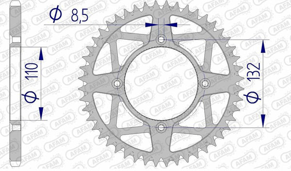 Afam Alumínio Ultra-Light Limpador Auto-limpeza Sprock 72306-520 72306+46