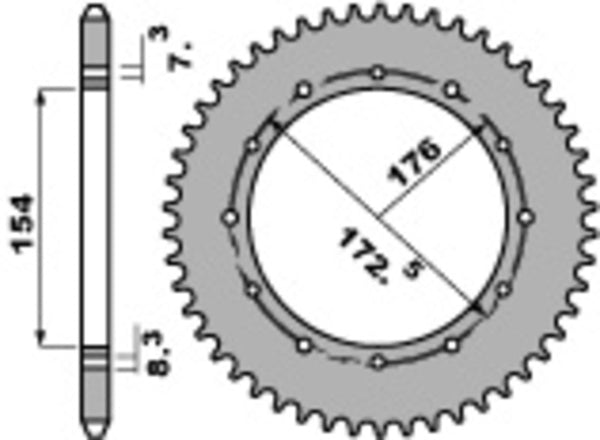 PBR Ultra -Llight Aluminium traseiro SPROPET 2S - 520 2S 47 L