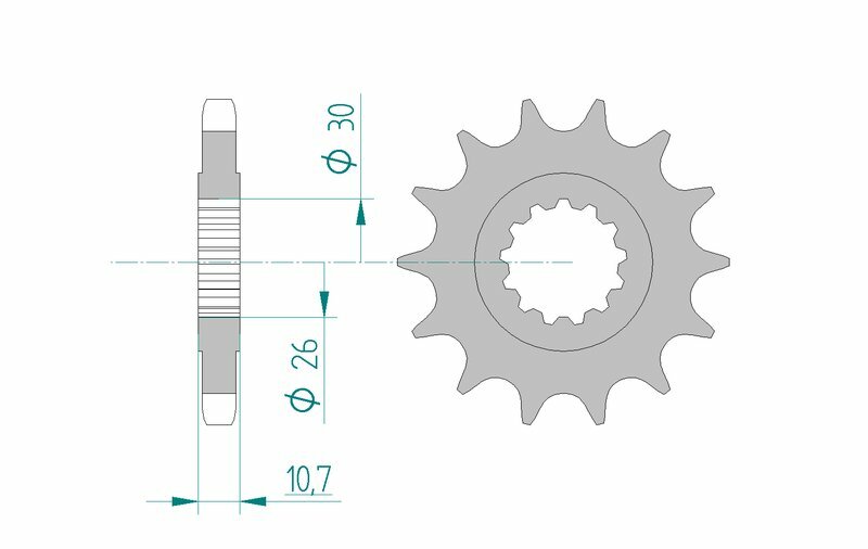 AFAM STEIL STACH Sprock 21801 - 530