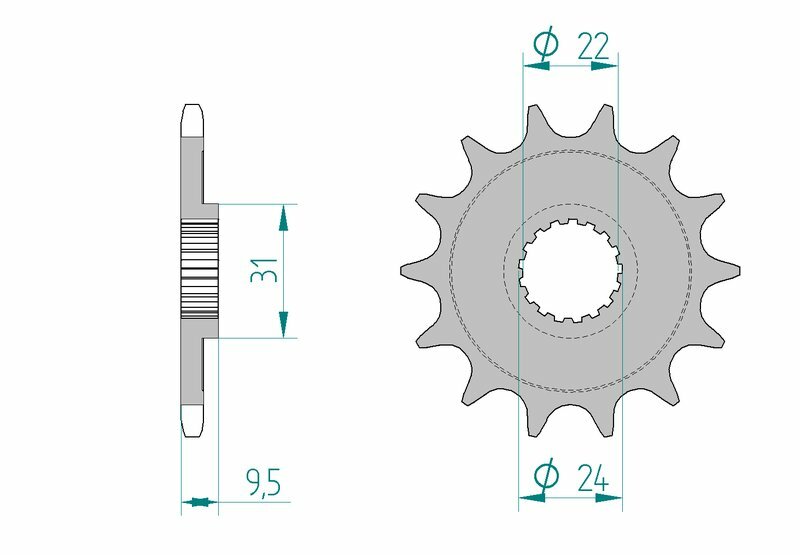 AFAM STEIL STACH Sprock 22406 - 520