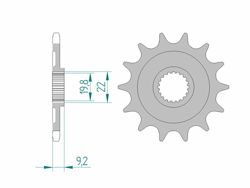 Afam Steel Auto -Cleaning Front Sprock 24305 - 520