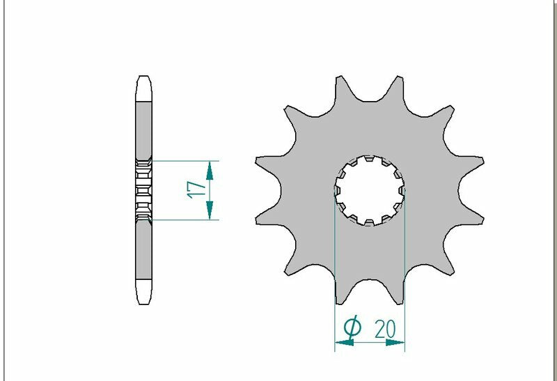 AFAM STEIL STACH Sprock 40300 - 520