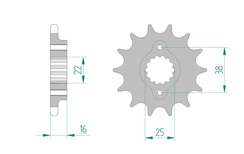 AFAM STEIL STACH Sprock 52608 - 525