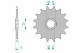 Teknisk specifikation av AFAM Steel Standard Front Sprocket 94108 - 415. Reservdel för Aprilia och Rieju Drac 50 motorcyklar.