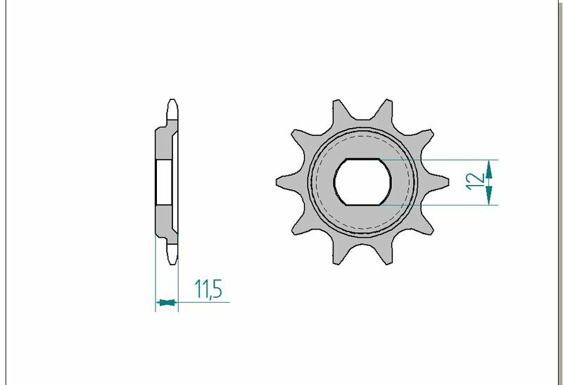 AFAM Steel Standard Front Sprock 94123 - 420