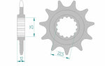 AFAM Steel Standard Framdrev 97200 - 520, framdrev i stål med 12 tänder och 25 mm bredd, kompatibelt med Gas Gas motorcyklar. Perfekt för optimal kraftöverföring.