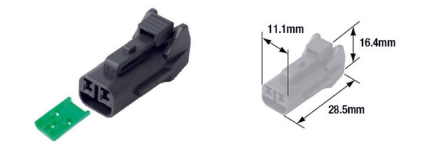 Conector masculino à prova d'água de turmax 060 (FRM) -2-POLE-ETP-96