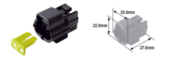 Conector feminino à prova d'água de Tourmax 070 (FRA) -2-POLE-ETP-112