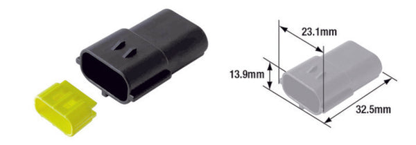 Conector masculino à prova d'água de turmax 070 (FRA) -3-Poly-etp-113