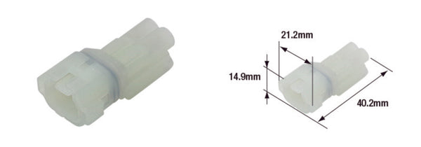 Conector feminino à prova d'água de turmax 090 (FRSH) -2-POLE-ETP-44
