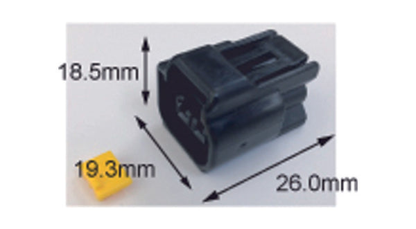 Conector feminino à prova d'água de turmax 090 (FRW) -2-POLE-ETP-58