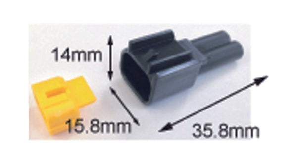 Conector masculino à prova d'água Tourmax 090 (FRW) -2-POLE-ETP-57