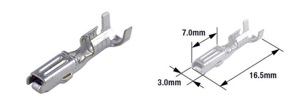 Pino do terminal feminino Tourmax Tipo 070 (FRA) -BRASS-50-PACK-ETP-65