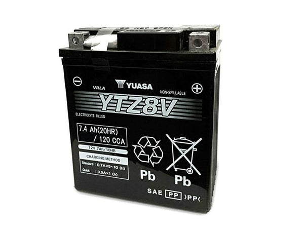 YUASA Maintenance-Free Factory Activated Battery - YTZ8V 