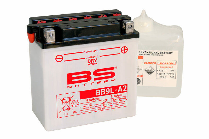 BS Battery Battery High Performance With Acid Pack - BB9L -A2