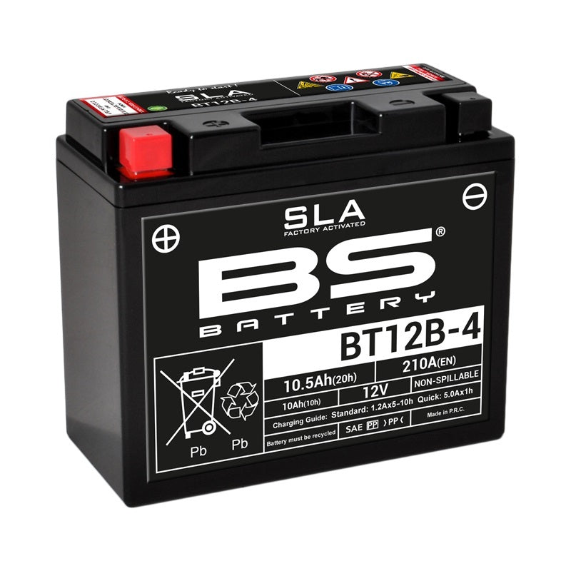 BS Battery SLA Manutenção de bateria Factory Factory ativado - BT12B -4