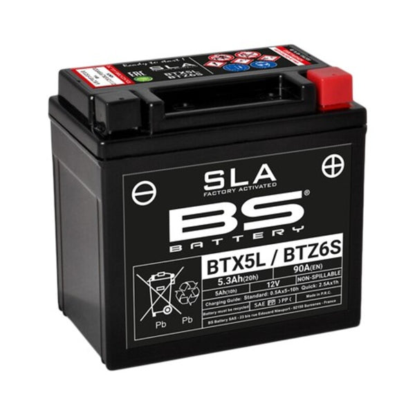 BS Battery SLA Manutenção da bateria - Fábrica livre ativada - BTX5L / BTZ6S