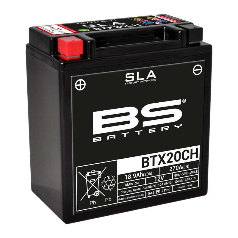 BS Battery SLA Manutenção de bateria Factory Factory ativado - BTX20CH