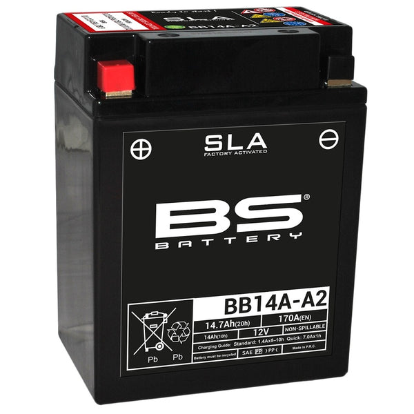 BS Battery SLA Battery Maintenance-Free Factory Activated - BB14A-A2 