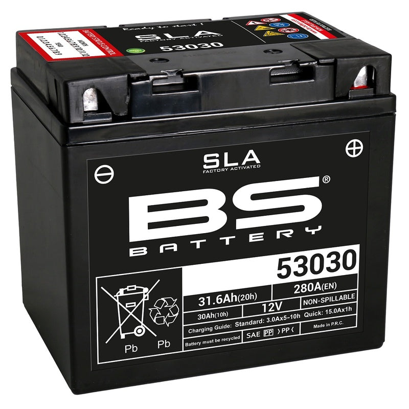 BS Battery SLA Manutenção de bateria Factory Factory ativado - 53030