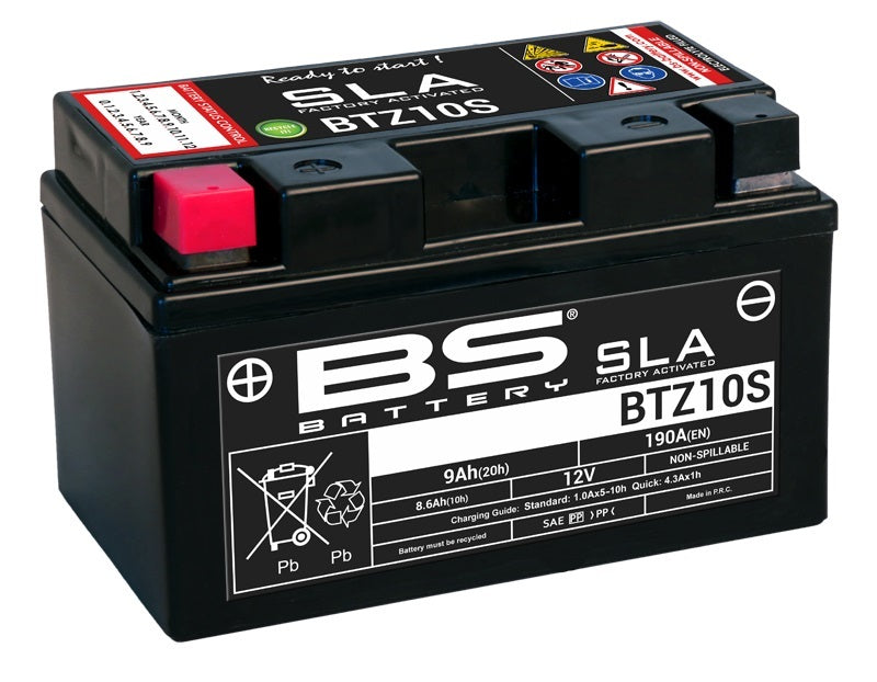 BS Battery SLA Manutenção de bateria Factory Factory ativado - BTZ10S